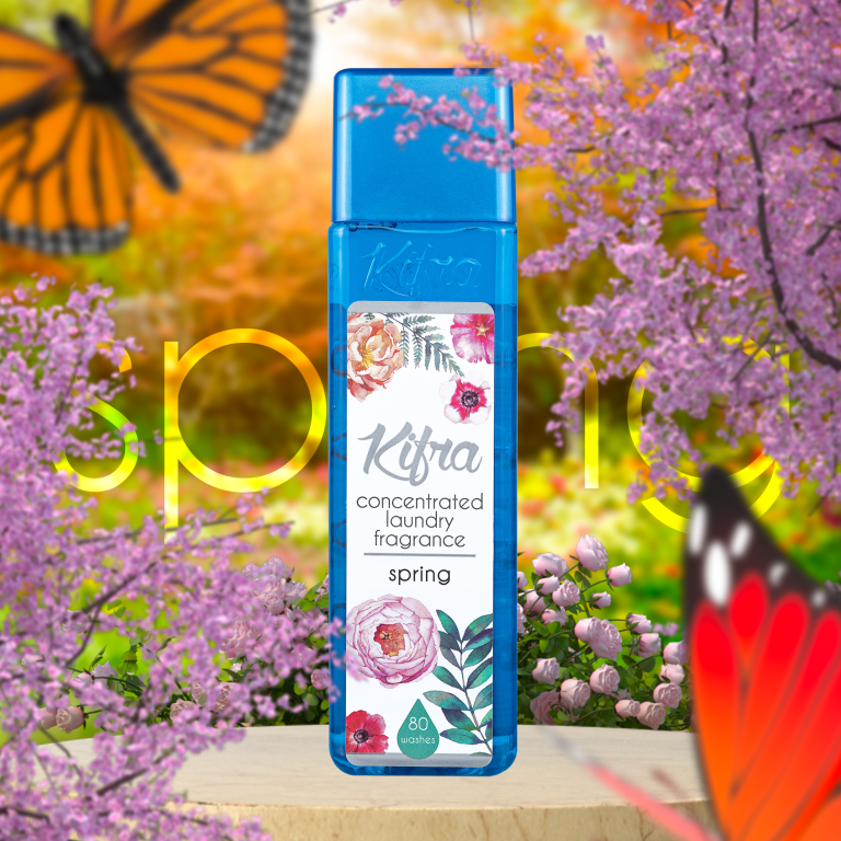 Kifra Concentrate Laundry Perfume - Long-Lasting Fragrance for 80 Washes, Cruelty-Free & Vinegar Cleaning Formula.