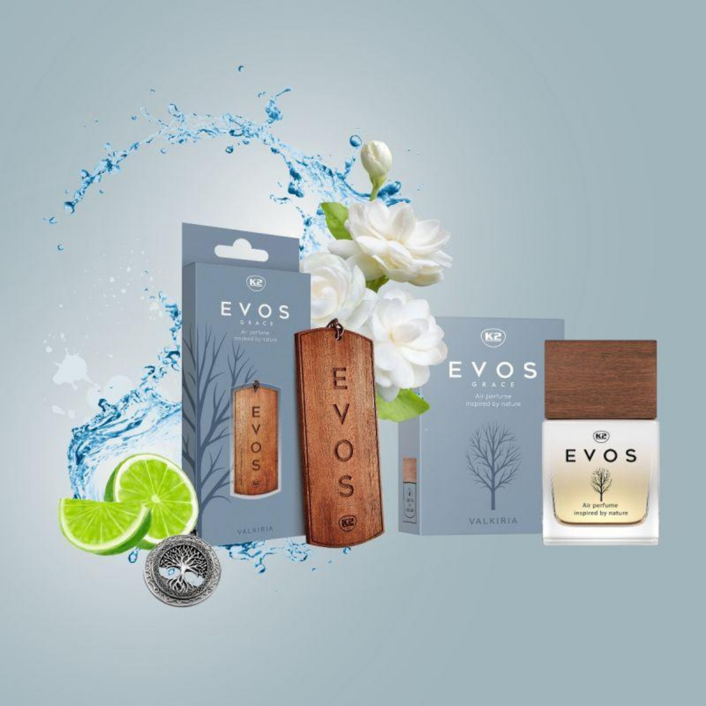 K2 Evos Car Perfume and wooden fragrance pendant