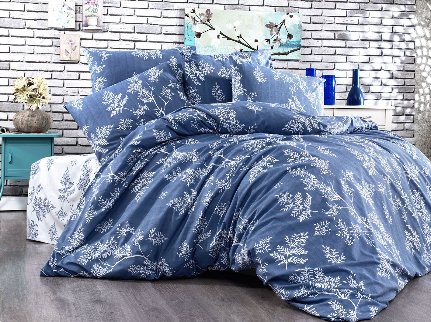 Bedding Sheets Pack of 3 Double Size Duvet Cover & Pillowcases