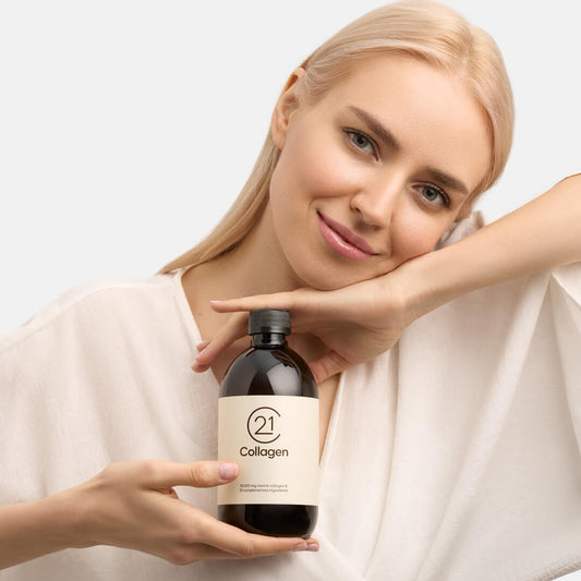 21Collagen Marine Liquid Collagen 10,000mg with 21 Collagen Boosters, Premium Hydrolysed Marine Collagen Supplement