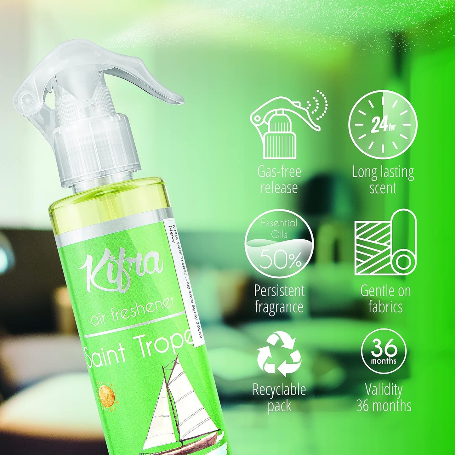 KIFRA Concentrated Room Fragrance Spray 200ml