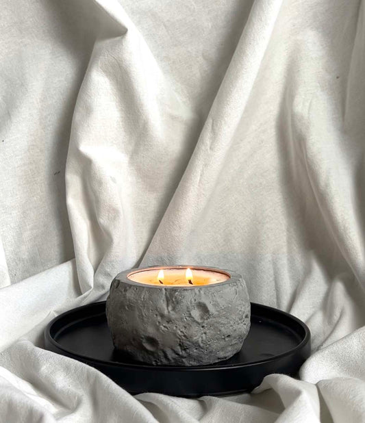Lunar Concrete Candle Sweet Cherries