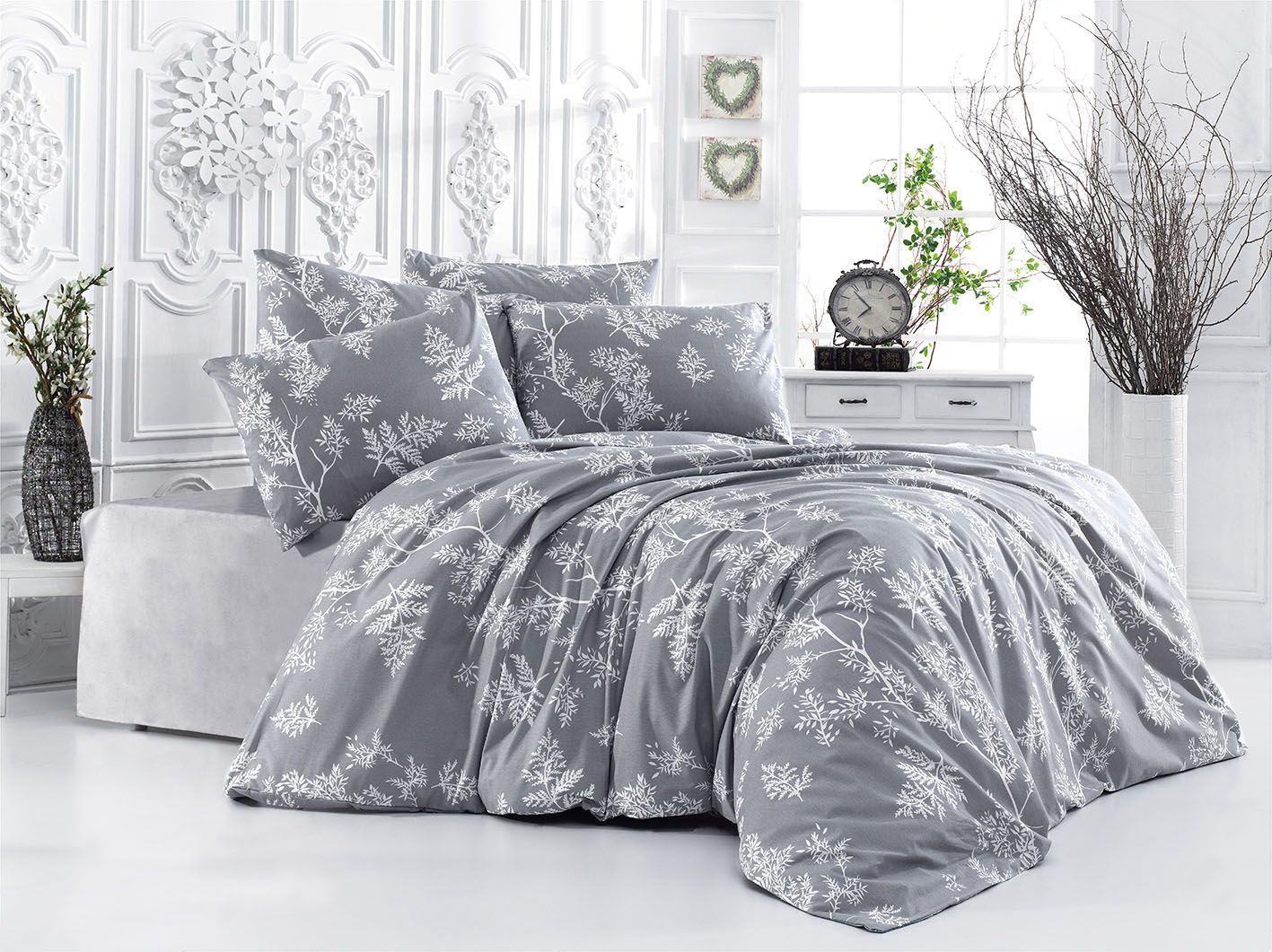 Bedding Sheets Pack of 3 Double Size Duvet Cover & Pillowcases