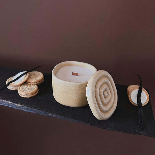 Concrete Candle Almond