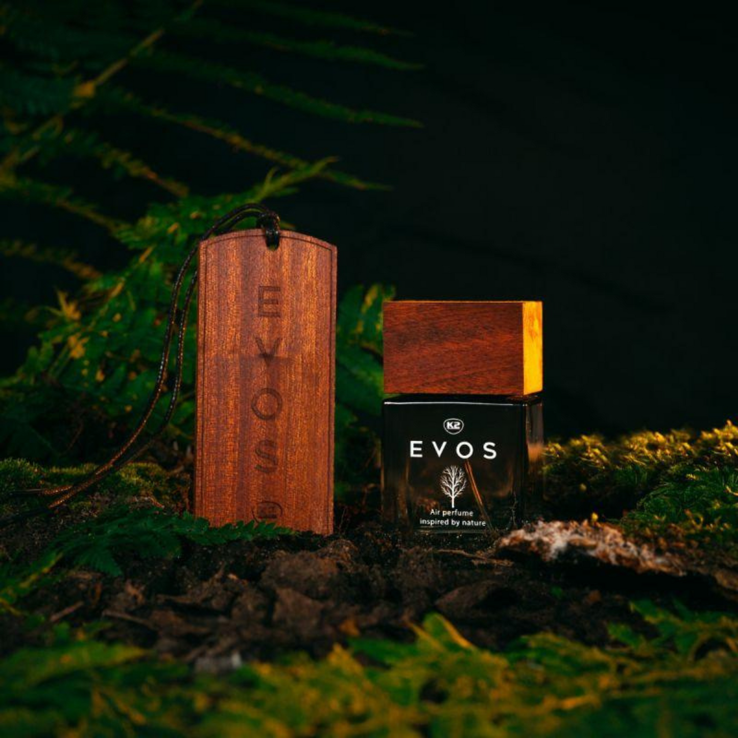 K2 Evos Car Perfume and wooden fragrance pendant