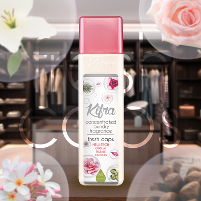 Kifra Concentrate Laundry Perfume - Long-Lasting Fragrance for 80 Washes, Cruelty-Free & Vinegar Cleaning Formula.