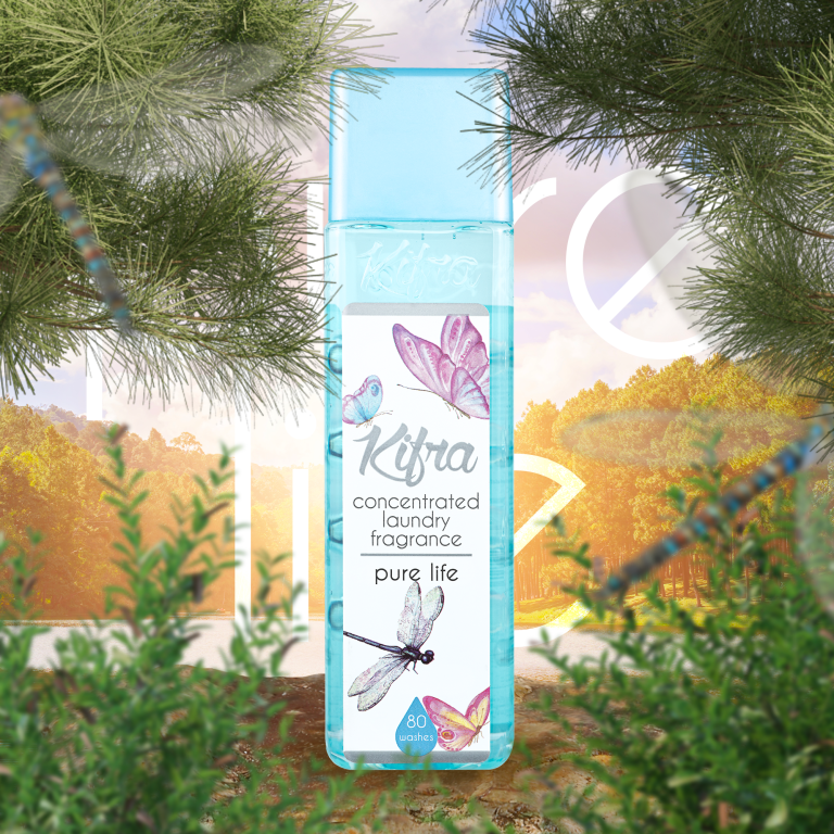 Kifra Concentrate Laundry Perfume - Long-Lasting Fragrance for 80 Washes, Cruelty-Free & Vinegar Cleaning Formula.